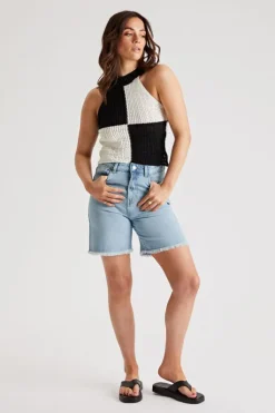 Checker Racer Knit Vest