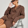 Chocolate Oversized Blazer Dress
