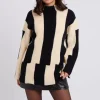 Colour Block Striped Jumper