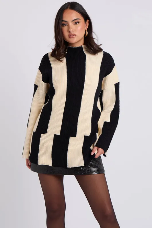 Colour Block Striped Jumper