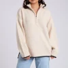 Contrast Half Zip Jumper