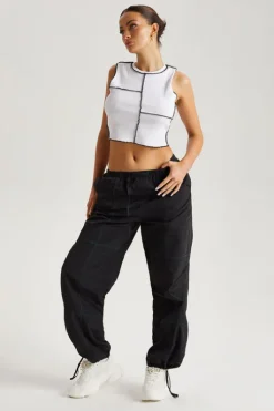 Contrast Stitch Trouser
