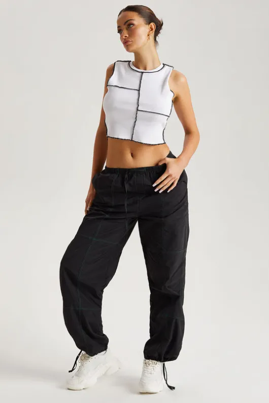 Contrast Stitch Trouser