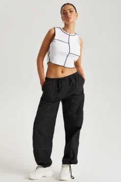 Contrast Stitch Trouser