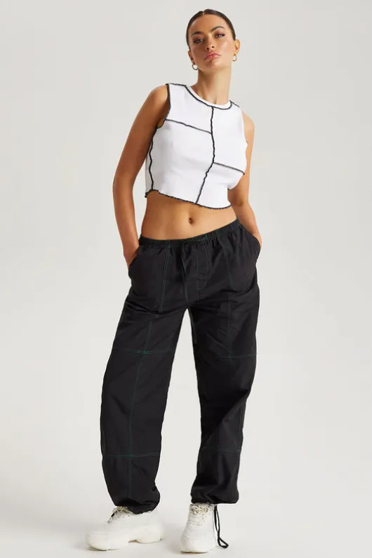 Contrast Stitch Trouser