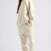 Cream Cuffed Jogger