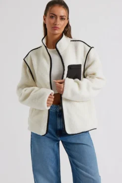 Cream Fleece Jacket