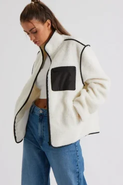 Cream Fleece Jacket