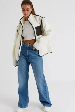 Cream Fleece Jacket