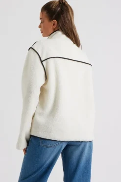 Cream Fleece Jacket