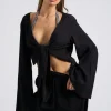 Crinkle Oversized Beach Shirt
