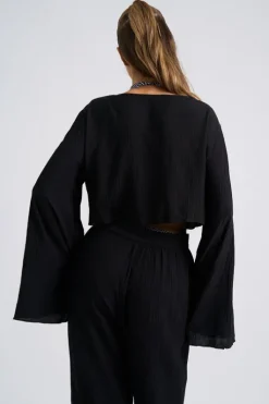 Crinkle Oversized Beach Shirt