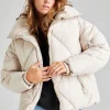 Crop Diamond Puffer Jacket