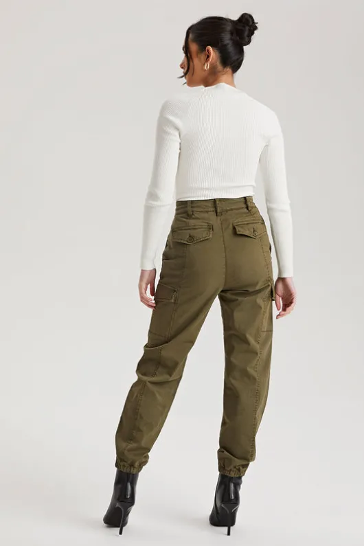 Cuffed Cargo Pants