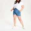 Curve Liv Paperbag Short Mid Wash