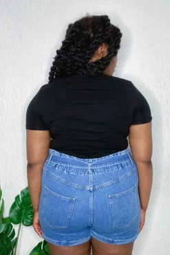 Curve Liv Paperbag Short Mid Wash