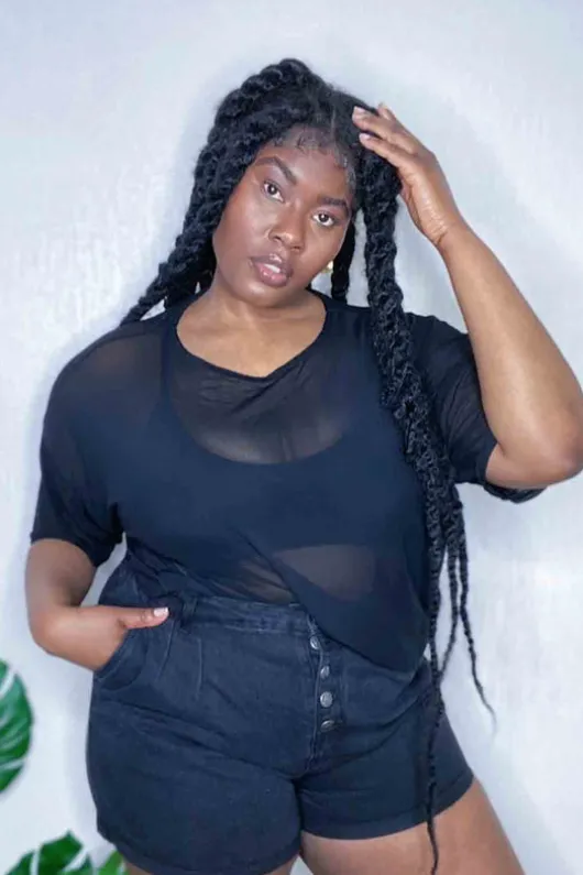 Curve Virgo Button Front Short Black