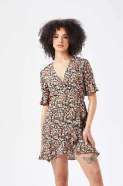 Dola Floral Wrap Dress