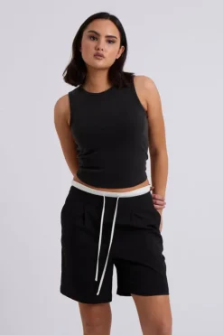 Double Waistband Bermuda Short