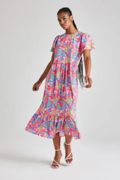 Eddie Floral Ruffle Dress