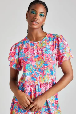 Eddie Floral Ruffle Dress