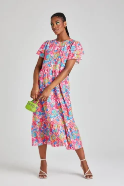 Eddie Floral Ruffle Dress