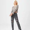Elliott Black Ripped Mom Jeans