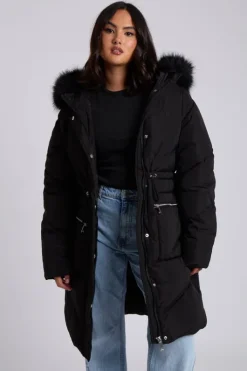 Faux Fur Padded Parka