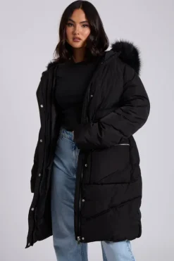 Faux Fur Padded Parka