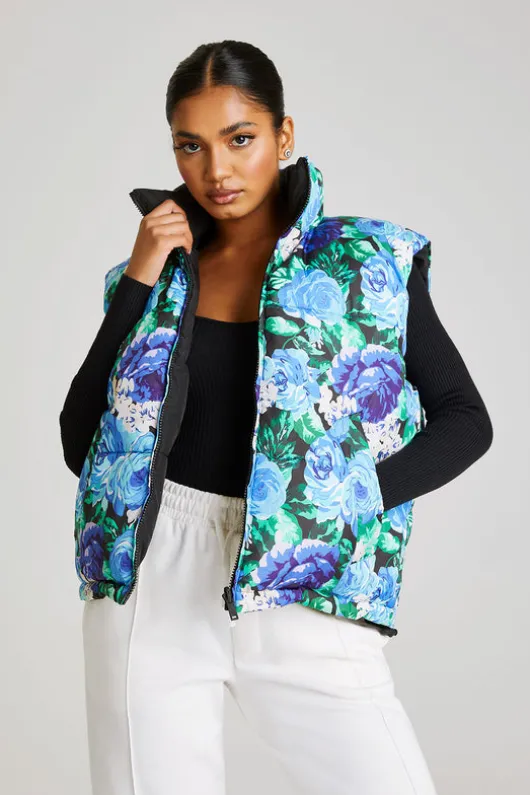 Floral Reversible Gilet