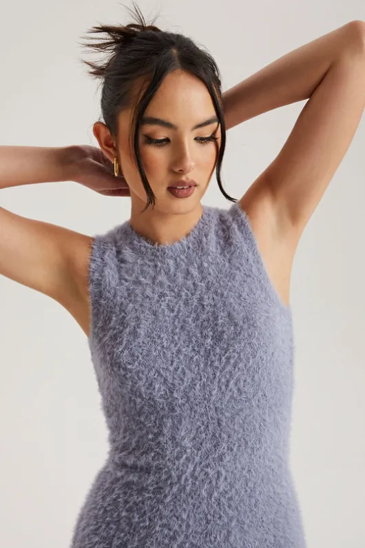 Fluffy Mini Racer Dress | Urban Bliss clothing