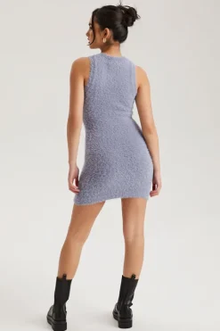 Fluffy Mini Racer Dress | Urban Bliss clothing
