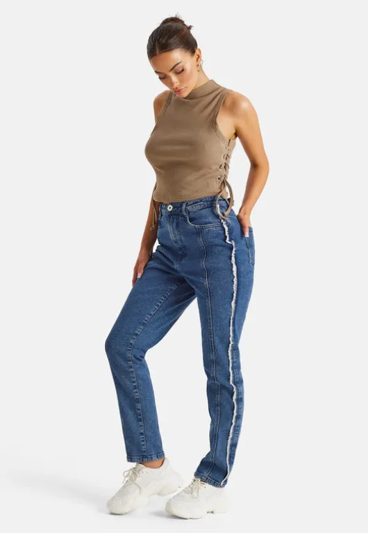 Fray Seam Detail Wrath Jean