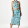 Gabi Tie Side Midi Skirt