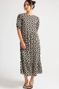 Geometric Smock Dress