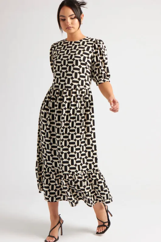 Geometric Smock Dress