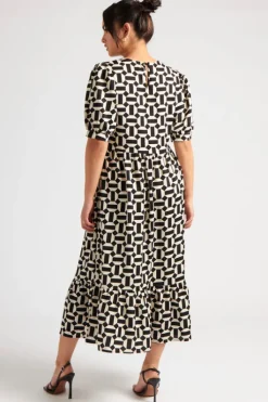 Geometric Smock Dress