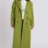Green Maxi Formal Coat