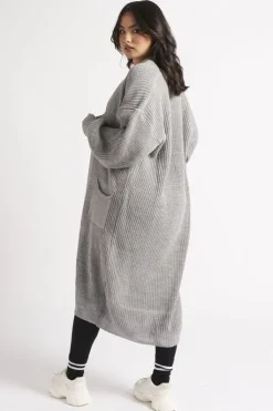 Grey Longline Cardigan