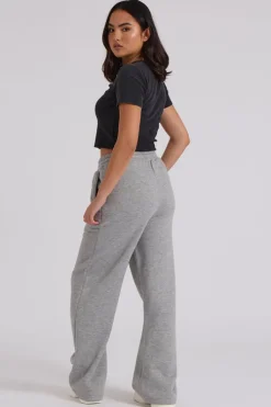 Grey Wide Leg Jogger