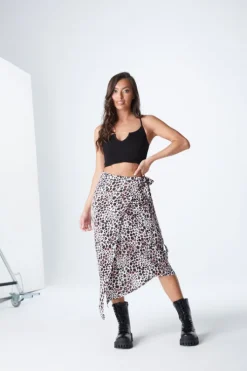 Gwen Wrap Midi Skirt