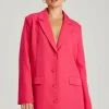 Hot Pink Oversized Blazer Dress
