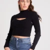 2in1 Long Sleeve Crop Jumper & Vest Set