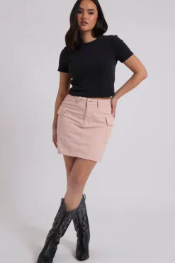 Jackie Pink Utility Skirt