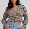 Juliette Ruched Sleeve Top