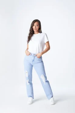 Juni Ripped Mom Jeans