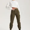 Khaki Porto Cargo Jogger | Urban Bliss clothing