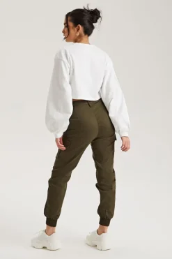 Khaki Porto Cargo Jogger | Urban Bliss clothing