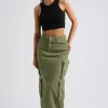 Khaki Soda Cargo Skirt