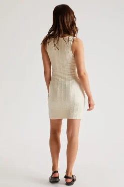 Laundered Rib Mini Dress